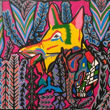 Pintura titulada "Dog" por Kosta, Obra de arte original, Oleo