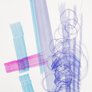 Рисунок под названием "2LYH-B2" - Istvan Kostura, Подлинное произведение искусства, Шариковая ручка