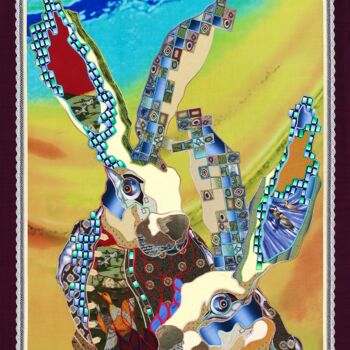 Текстильное искусство под названием "iИдиллия" - Kostyantin Malginov, Подлинное произведение искусства, гобелен Установлен н…