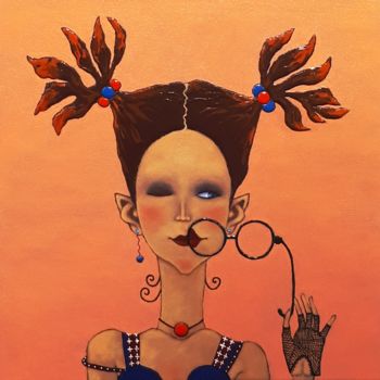 Peinture intitulée "Femme, femme, femme…" par Elena  Koupaliantz, Œuvre d'art originale, Huile