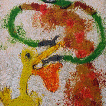 Peinture intitulée "Pélican" par Koutsandréou Georges, Œuvre d'art originale, Acrylique