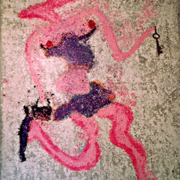 Malerei mit dem Titel "Prostituée" von Koutsandréou Georges, Original-Kunstwerk, Acryl