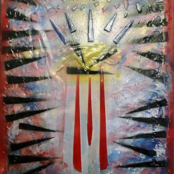 Schilderij getiteld "LIBERTY" door Kowalski, Origineel Kunstwerk, Olie