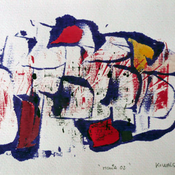 Malerei mit dem Titel "MONIA 002" von Kowalski, Original-Kunstwerk, Andere