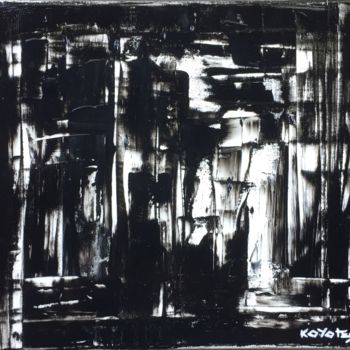 Pintura intitulada "Abstrakt-005" por Koyote, Obras de arte originais, Acrílico