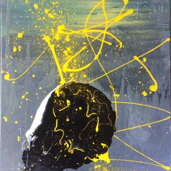 Картина под названием "Abstrakt-008" - Koyote, Подлинное произведение искусства, Акрил