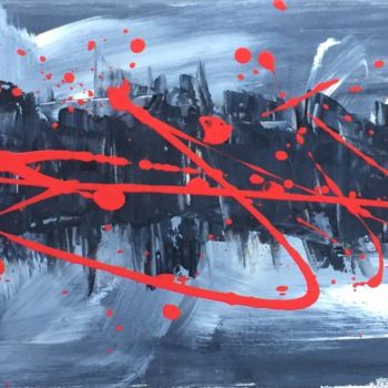 Painting titled "Abstrakt-010" by Koyote, Original Artwork, Acrylic