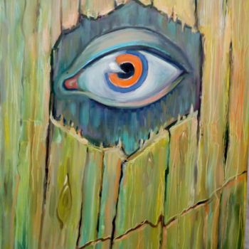 Картина под названием ""Всевидящий глаз"" - Вячеслав Доцоев, Подлинное произведение искусства, Масло