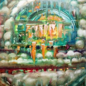 Картина под названием ""Пред дверьми ада"." - Вячеслав Доцоев, Подлинное произведение искусства, Масло