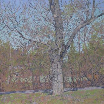 Painting titled "April" by Simon Kozhin, Original Artwork, Oil