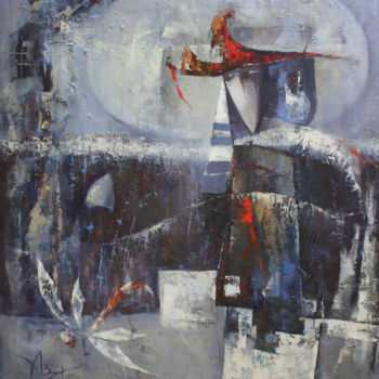Картина под названием "Morning ringing of…" - Валентина Козяр, Подлинное произведение искусства
