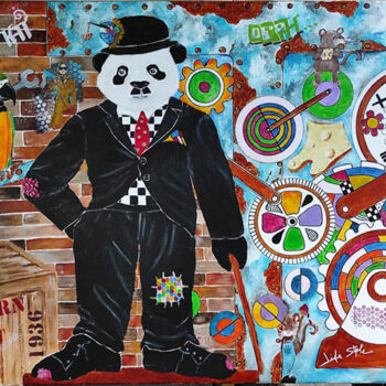 Картина под названием "Graff2" - Kpbc, Подлинное произведение искусства, Акрил Установлен на Деревянная рама для носилок