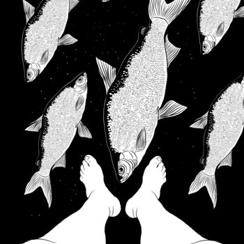 Digital Arts titled "Fish 2021" by Viacheslav Filippov, Original Artwork, 2D Digital Work