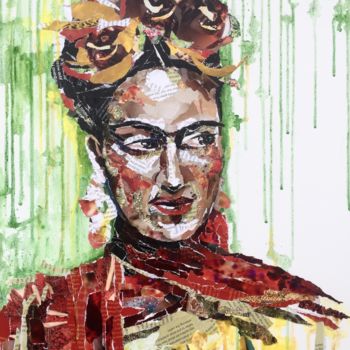 Peinture intitulée "Frida" par Julia Krasnova, Œuvre d'art originale, Autre