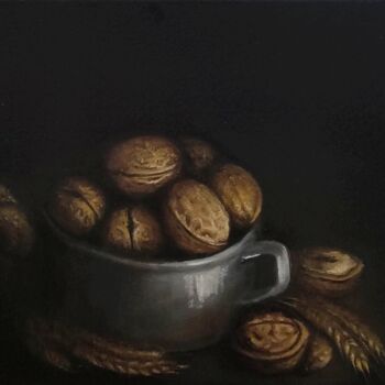 Картина под названием "Nuts" - Nina Fedotova, Подлинное произведение искусства, Масло