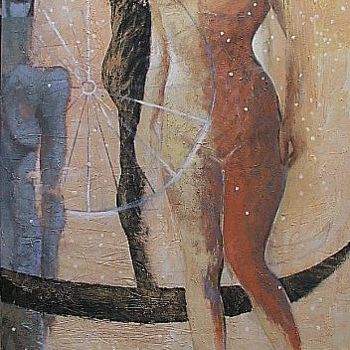 Картина под названием "Cleopatra's last dr…" - Kravitz, Подлинное произведение искусства, Масло