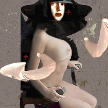 Цифровое искусство под названием "Morfina Doza Re" - Kravitz, Подлинное произведение искусства, Фотомонтаж