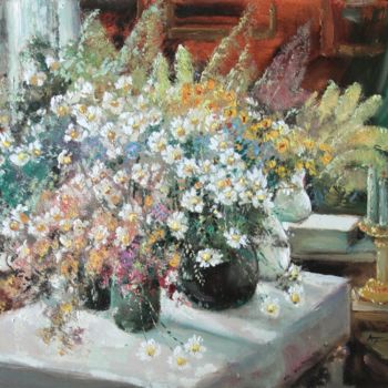 Painting titled "Bouquet of wild flo…" by Mark Kremer, Original Artwork