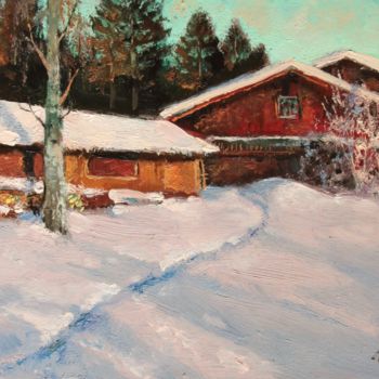 Pintura intitulada "Winter" por Mark Kremer, Obras de arte originais