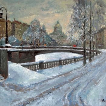 Painting titled "After snowfall. St.…" by Mark Kremer, Original Artwork, Oil