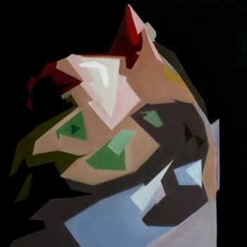 Malerei mit dem Titel "Self-portrait" von Kremlyakov, Original-Kunstwerk, Öl