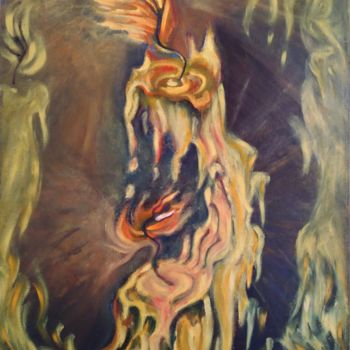 Malerei mit dem Titel "близость" von Kremleva Natalia, Original-Kunstwerk, Öl