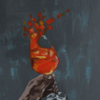 Schilderij getiteld "More'saperol'" door Kreynina, Origineel Kunstwerk, Acryl