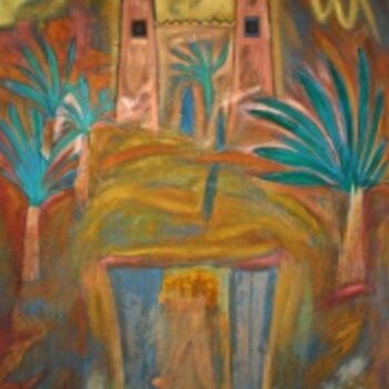 Painting titled "kasbah" by L'Artiste, Original Artwork