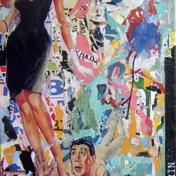 Collages titled "Voir sous les jupes…" by K.Rin, Original Artwork
