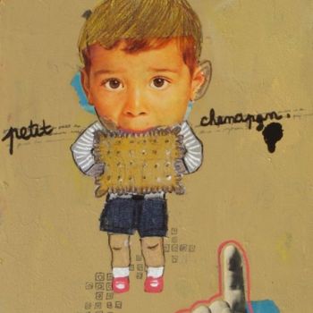 Collages titled "P'tit chenapan" by K.Rin, Original Artwork