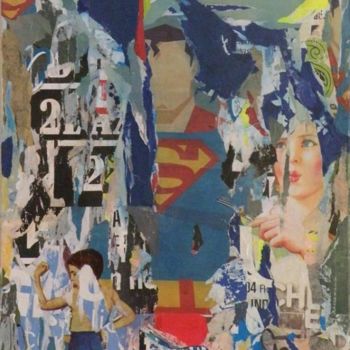 Collages titled "Superman" by K.Rin, Original Artwork