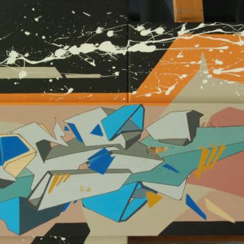 Peinture intitulée "Graff 4 2020" par Christophe Caniac, Œuvre d'art originale, Acrylique