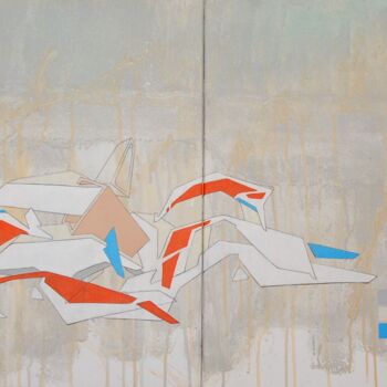 Peinture intitulée "Graff 5 2021" par Christophe Caniac, Œuvre d'art originale, Acrylique