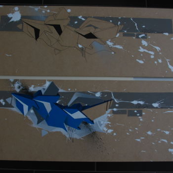 Peinture intitulée "Graff 2013" par Christophe Caniac, Œuvre d'art originale, Acrylique