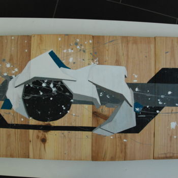 Peinture intitulée "Graff wood 2014" par Christophe Caniac, Œuvre d'art originale, Acrylique