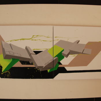 Peinture intitulée "Graff 2015" par Christophe Caniac, Œuvre d'art originale, Acrylique