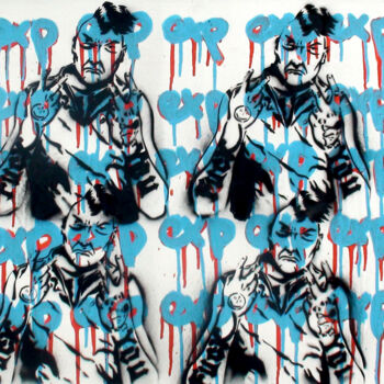 Pittura intitolato "punk-exp.jpg" da Kris.P, Opera d'arte originale, Spray