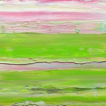 Painting titled "abstract felgroen" by Kris Duys, Original Artwork