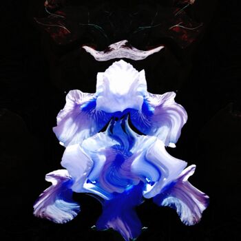 Digitale Kunst mit dem Titel "Iris water" von Kriss N'Koumenzoghé, Original-Kunstwerk