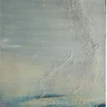 Painting titled "PAR DELA LES OCEANS" by Kriss Carles, Original Artwork