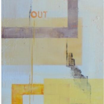 Painting titled "OUT" by Kriss Carles, Original Artwork