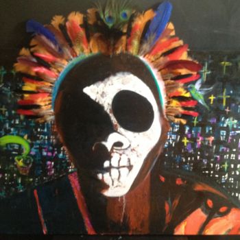 Painting titled "Voodoo Nights" by Krista Ryan, Original Artwork, Oil