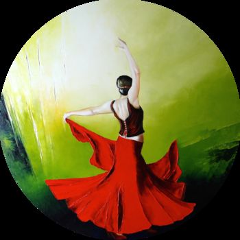 Peinture intitulée "Aranza" par Kristeen Van  Ryswyck, Œuvre d'art originale, Huile