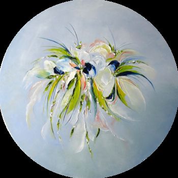 Malerei mit dem Titel "Promesse d'été" von Kristeen Van  Ryswyck, Original-Kunstwerk, Öl