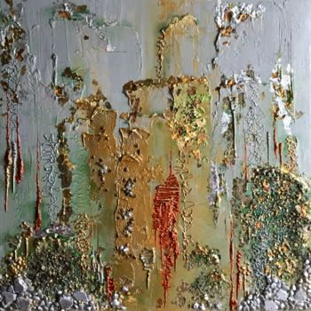 Картина под названием "Calanques" - Kristeen Van  Ryswyck, Подлинное произведение искусства, Масло