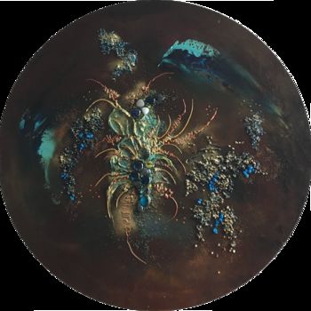 "Fleur de Rocaille" başlıklı Tablo Kristeen Van  Ryswyck tarafından, Orijinal sanat, Petrol