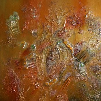 Painting titled "Lumières astrales" by Kristeen Van  Ryswyck, Original Artwork, Oil