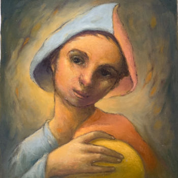 Painting titled "Arlequin 45x54" by Fernando Decaso, Original Artwork, Oil