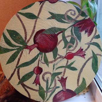 Ζωγραφική με τίτλο "Pomegranate" από Кристина Сумкина, Αυθεντικά έργα τέχνης, Ακρυλικό