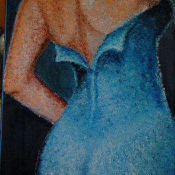 Malerei mit dem Titel "Lady 2" von Kristinafoersterart, Original-Kunstwerk, Öl